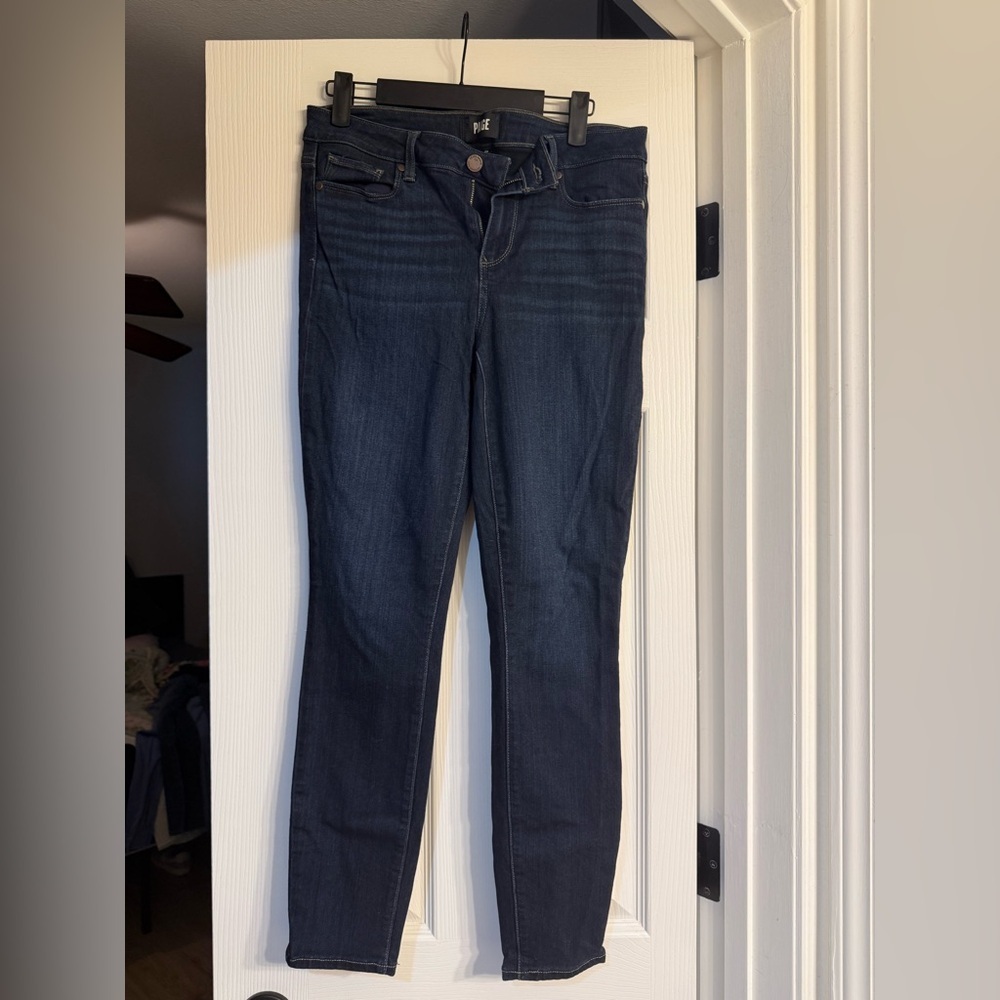 PAIGE Dark Blue Skinny Jeans 29